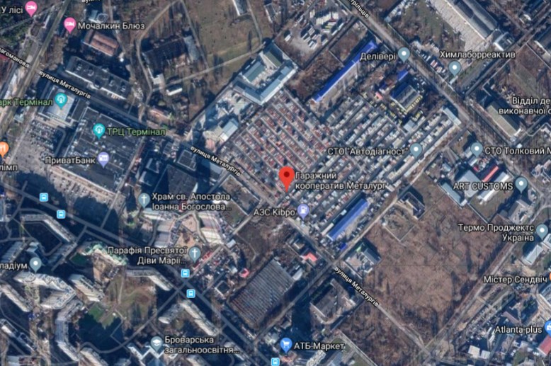 Google Map ГК "Металург"