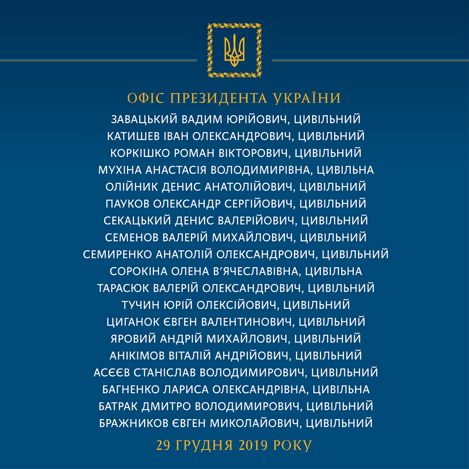 Списки звільнених полонених